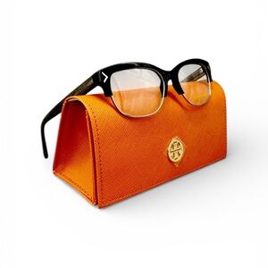 Tory Burch Women’s Eyeglasses – Black Silver Frame – 53-17-140mm